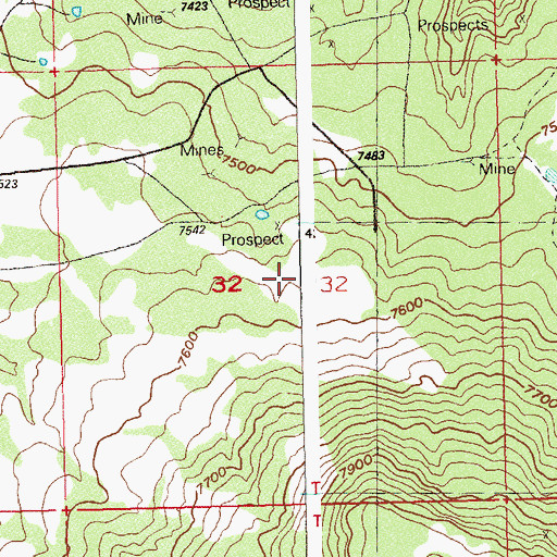 Topographic Map of Jupiter Mine, CO