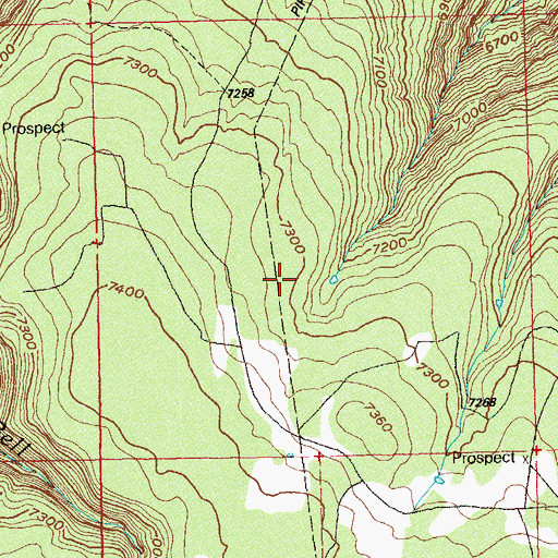 Topographic Map of Montezuma Mine, CO