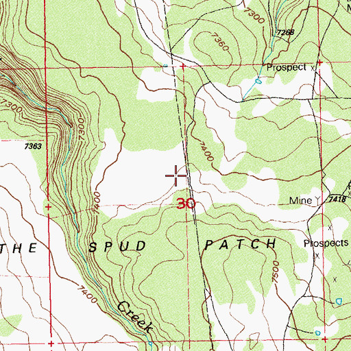 Topographic Map of Paystreak Number Three Mine, CO