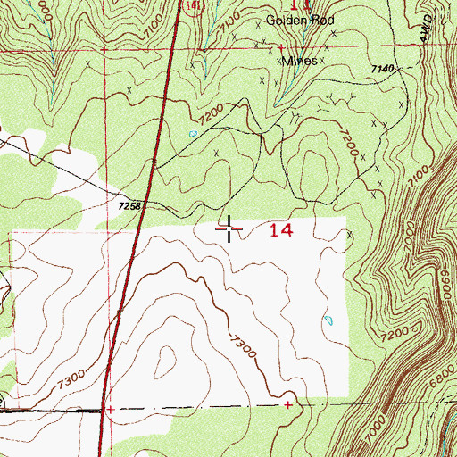 Topographic Map of Santa Maria Mine, CO