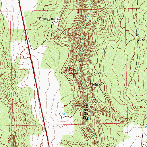 Topographic Map of Schlee Mine, CO