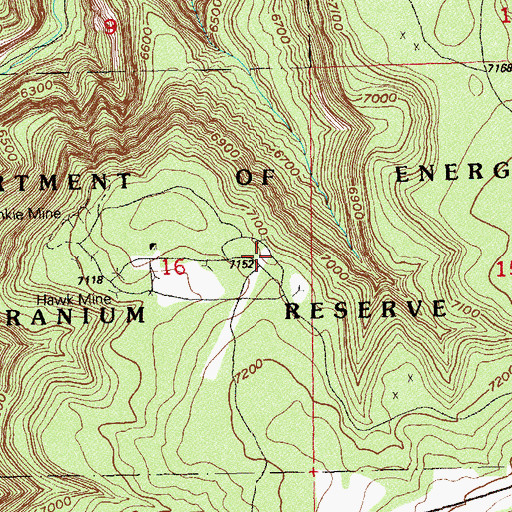 Topographic Map of Ann Number One Mine, CO