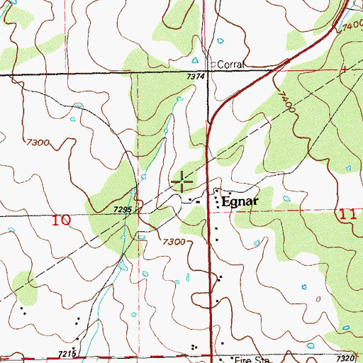 Topographic Map of Easton B Mine, CO