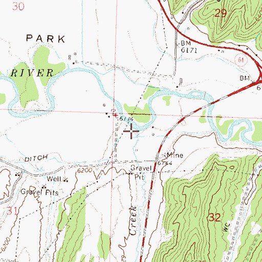 Topographic Map of Sheep Creek, CO