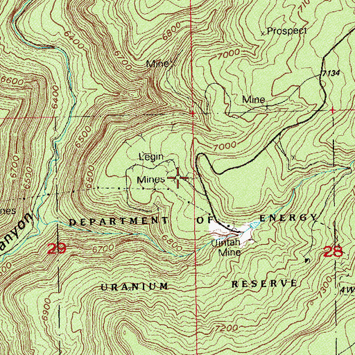 Topographic Map of May Number Two Mine, CO