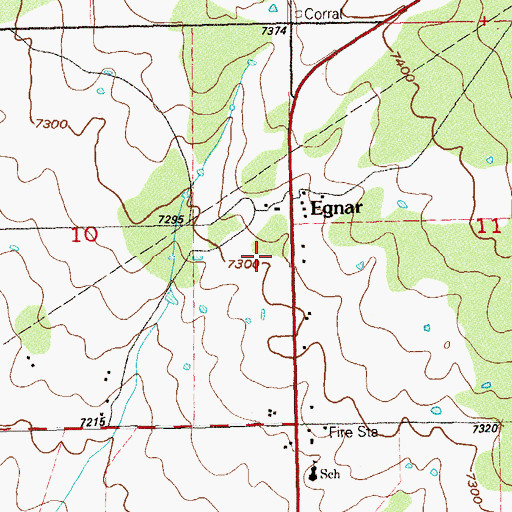 Topographic Map of O'Neill Group Mines, CO
