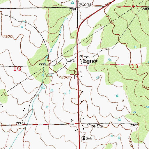 Topographic Map of Teton Exploration Mine, CO