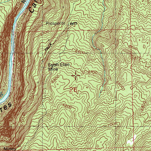 Topographic Map of Parrot Group Mine, CO