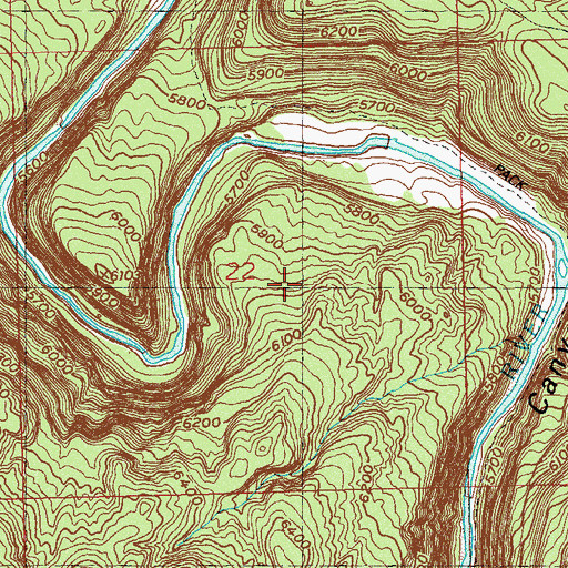 Topographic Map of Wally Mine, CO