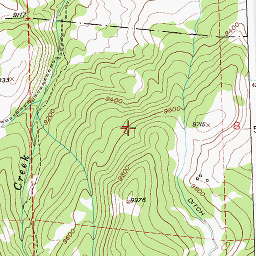 Topographic Map of Gilt Edge Mine, CO