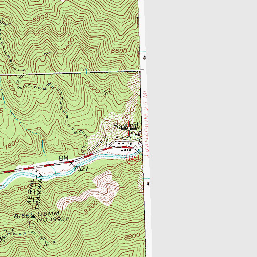Topographic Map of Golden Era Mine, CO