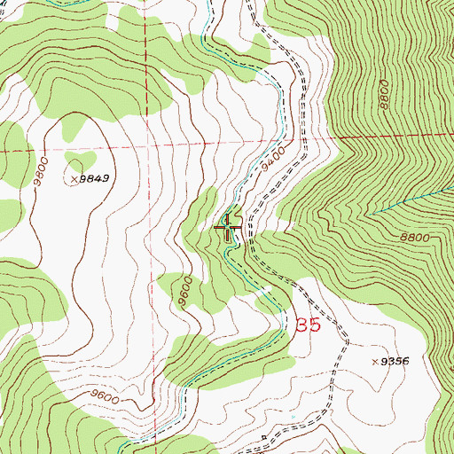 Topographic Map of New Discovery Mine, CO