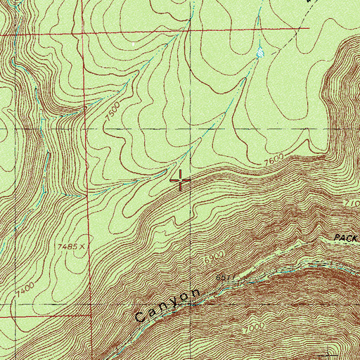Topographic Map of Rainy Day Mine, CO