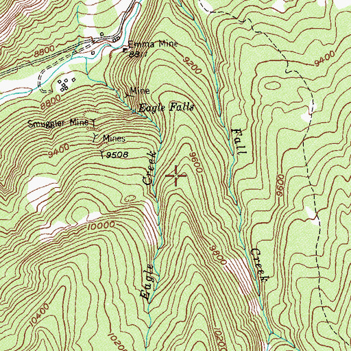Topographic Map of Free Coinage Mine, CO