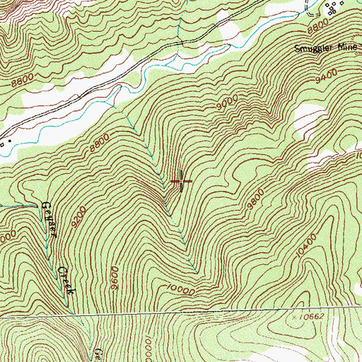 Topographic Map of Sulphur Queen Group Mine, CO