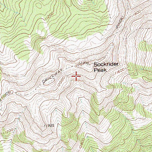 Topographic Map of Troy Mine, CO