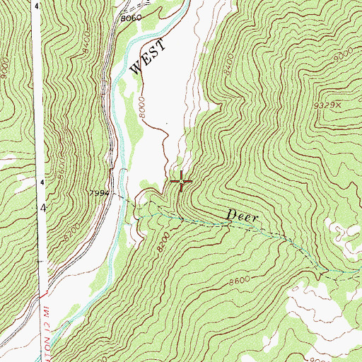 Topographic Map of Teaser Mine, CO