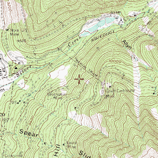 Topographic Map of Fickle Goddess Tunnel Mine, CO