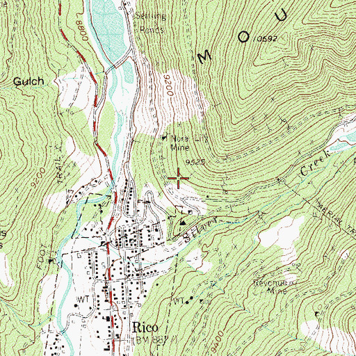 Topographic Map of Futurity Tunnel Mine, CO