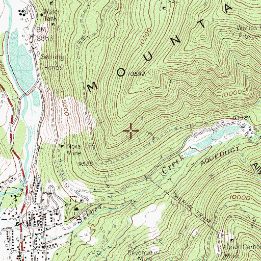 Topographic Map of Grand View Group Mine, CO