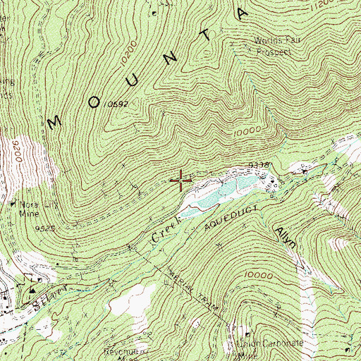 Topographic Map of Last Chance Mine, CO