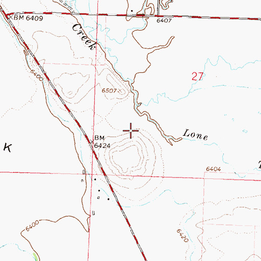 Topographic Map of Little Beaver Creek, CO
