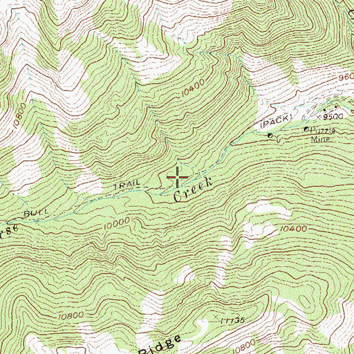 Topographic Map of Mohawk Mine, CO