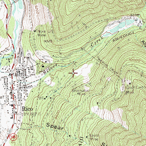 Topographic Map of Pro Patria Tunnel Mine, CO