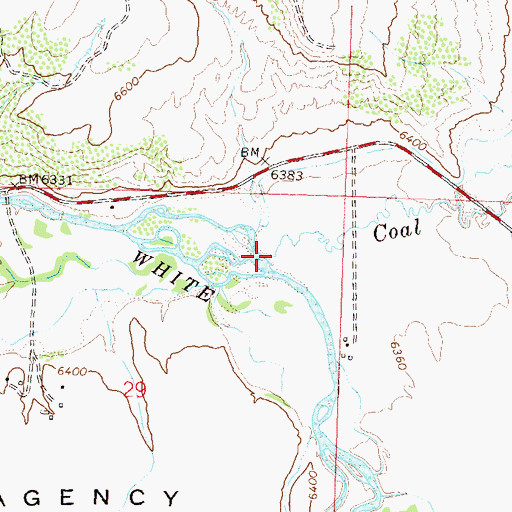 Topographic Map of Coal Creek, CO