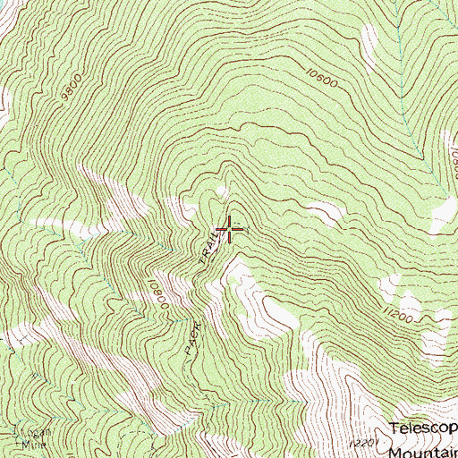 Topographic Map of Uncle Ned Mine, CO