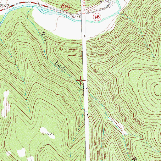 Topographic Map of Dolores River Placer, CO