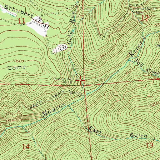 Topographic Map of Outwest Mine, CO