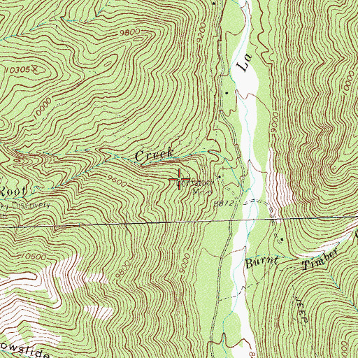Topographic Map of Comstock Mine, CO