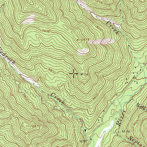 Topographic Map of Copper Hill Mine, CO