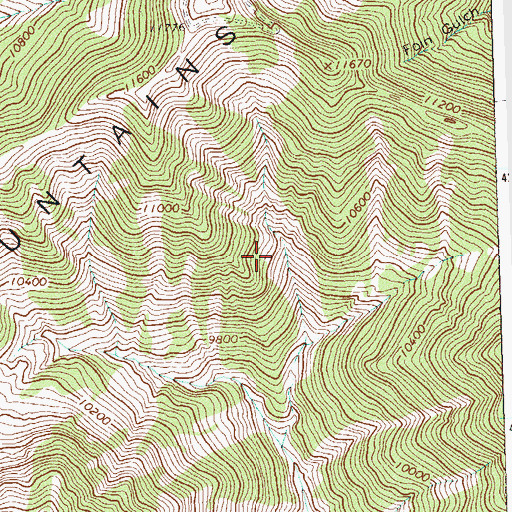 Topographic Map of Daisy Mine, CO