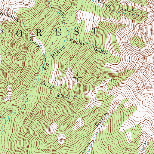 Topographic Map of Darby Mine, CO