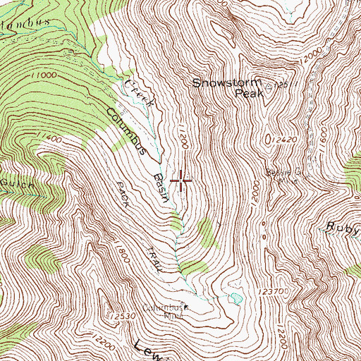 Topographic Map of Gracie I Fox Mine, CO