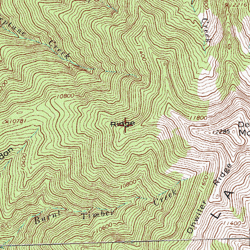 Topographic Map of Grand View Mine, CO