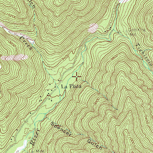 Topographic Map of Honeydew Mine, CO