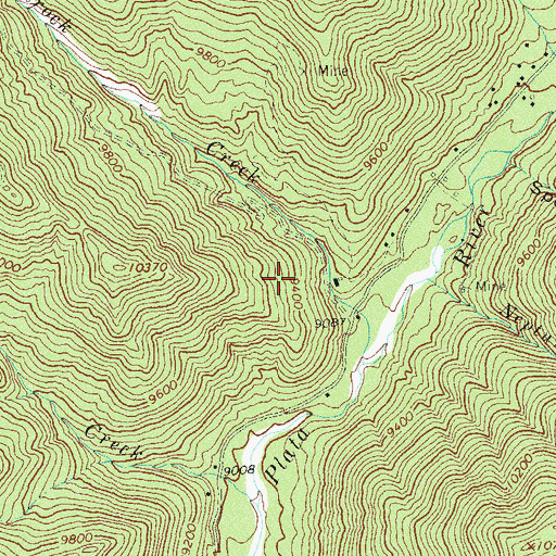 Topographic Map of La Plata Mine, CO