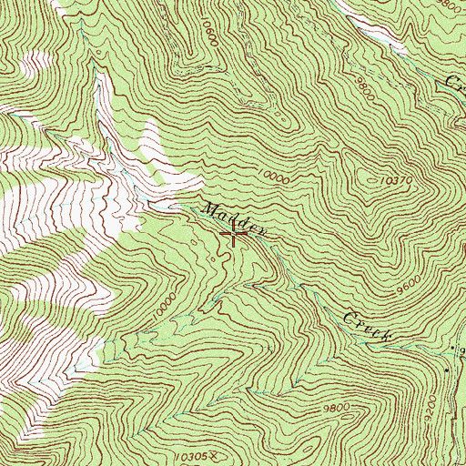 Topographic Map of Mars Mine, CO