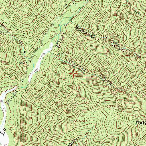 Topographic Map of May Rose Group Mine, CO