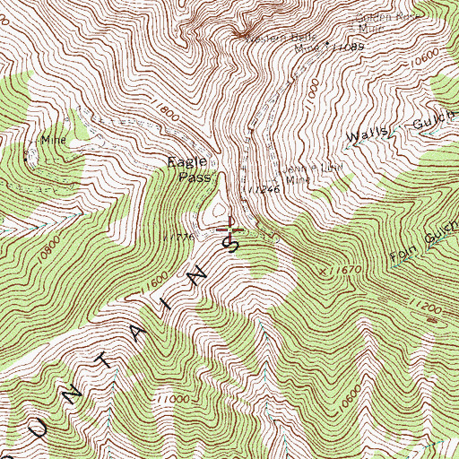 Topographic Map of Sadie Mine, CO