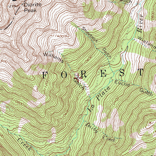 Topographic Map of Sarah S Mine, CO