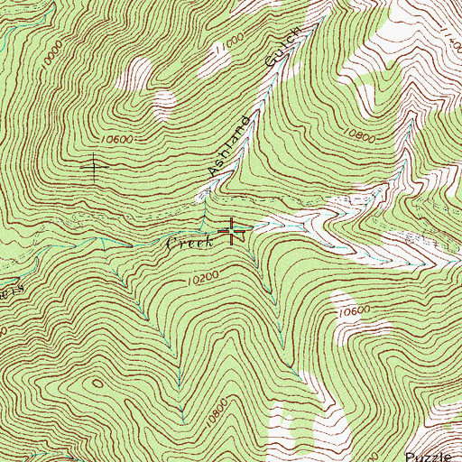 Topographic Map of Timbrock Mine, CO