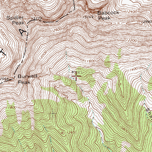 Topographic Map of Wyatt Myers Group Mine, CO