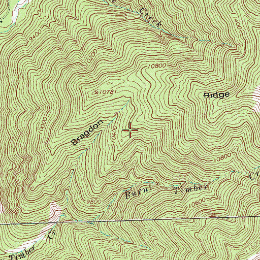 Topographic Map of Yellow Eye Mine, CO