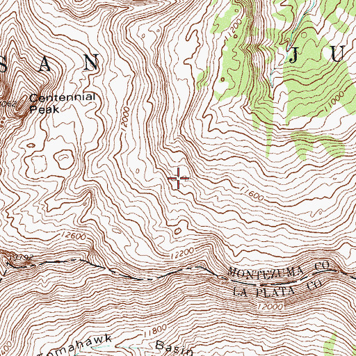 Topographic Map of Black Hawk Number One Mine, CO