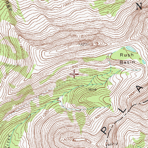 Topographic Map of Doyle Mine, CO