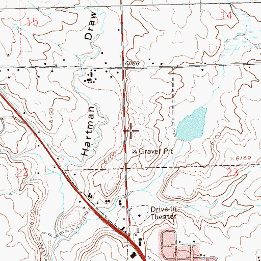 Topographic Map of Cortez Mine, CO